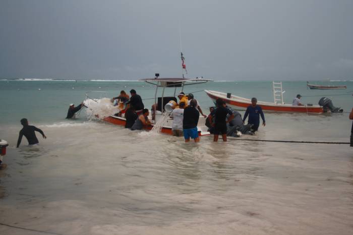 Riviera Maya:  Hunden las lluvias 23 embarcaciones en la Riviera Maya
