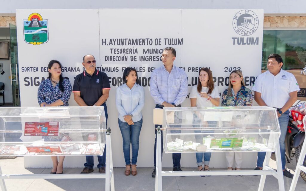 Predial 2023: Ayuntamiento de Tulum entrega premios a contribuyentes cumplidos